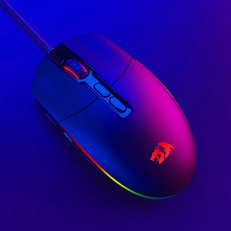Redragon M719 INVADER RGB 10000 DPI vadu optiskā spēļu pele - melna