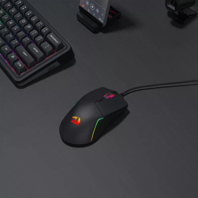 Redragon M730-RGB NAGA RGB 10000 DPI vadu spēļu pele