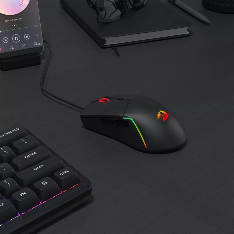Redragon M730-RGB NAGA RGB 10000 DPI vadu spēļu pele