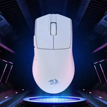 Redragon M916 PRO 1K 3 režīmu bezvadu spēļu pele – balta
