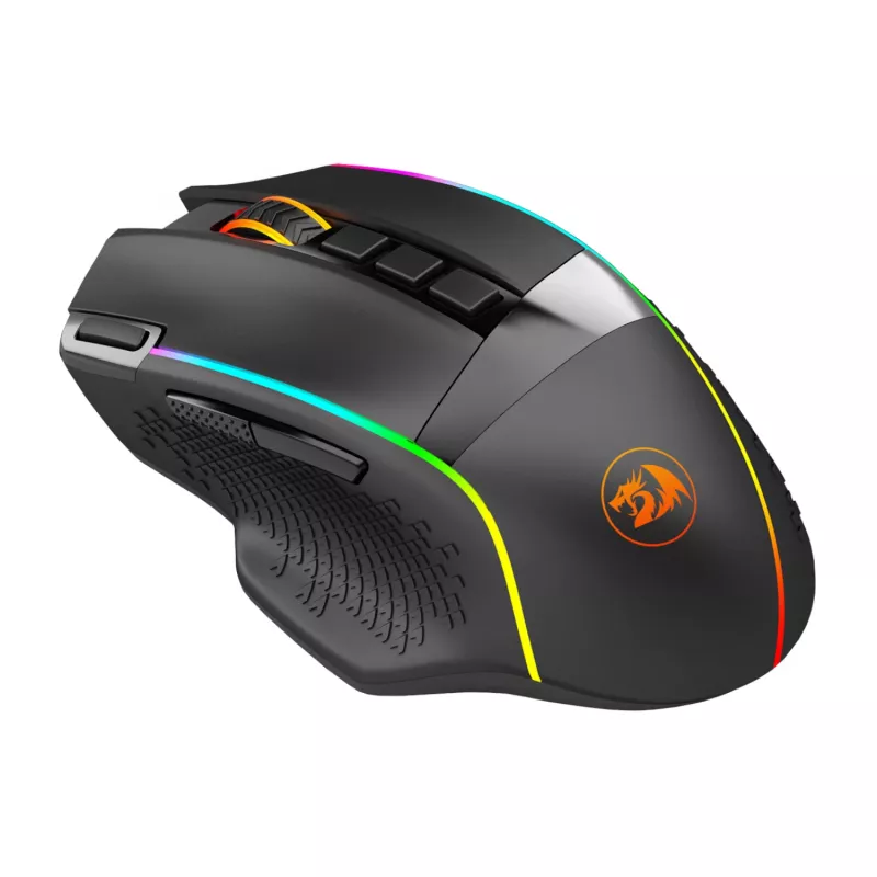 Redragon M991 RGB PRO ENLIGHTENMENT 26000 DPI Tri-Mode bezvadu spēļu pele - Melna