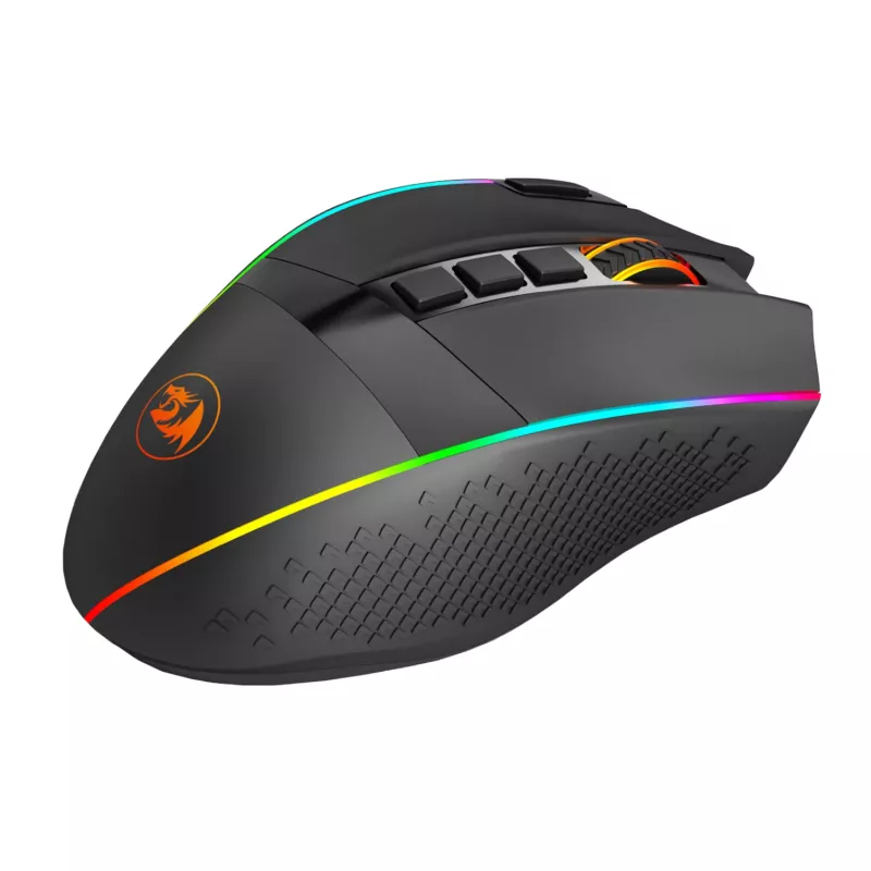 Redragon M991 RGB PRO ENLIGHTENMENT 26000 DPI Tri-Mode bezvadu spēļu pele - Melna