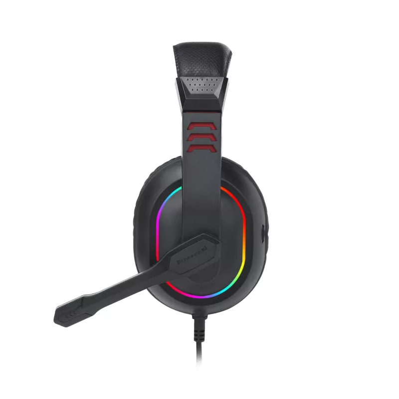 Redragon Over-Ear ARES Aux RGB spēļu austiņas - melnas