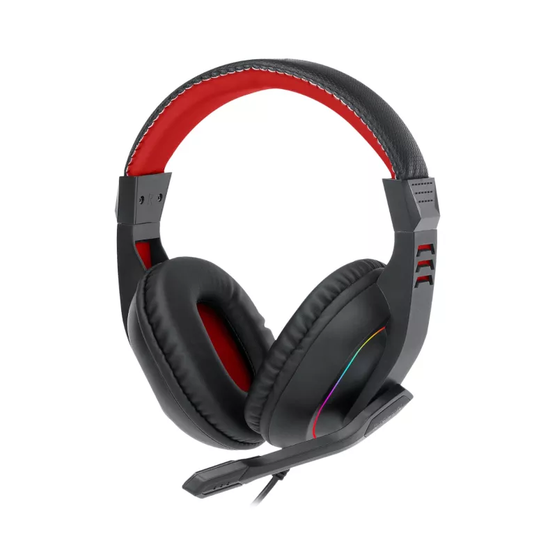 Redragon Over-Ear ARES Aux RGB spēļu austiņas - melnas