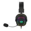 REDRAGON Over-Ear ZEUS-X USB RGB spēļu austiņas - Melna