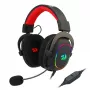 REDRAGON Over-Ear ZEUS-X USB RGB spēļu austiņas - Melna