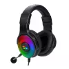 REDRAGON PANDORA H350 RGB Over-Ear Gaming austiņas ar noņemamu mikrofonu, 50mm draiveri, 3.5mm audio un USB RGB barošanu, melna