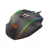 REDRAGON PERDICTION 4 12400DPI RGB MMO ergonomiska spēļu pele - melna