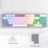REDRAGON Pollux 65% vadu mehāniskā spēļu klaviatūra, karsti maināmi sarkanie slēdži, RGB apgaismojums, noņemams USB-C, NKRO, melna