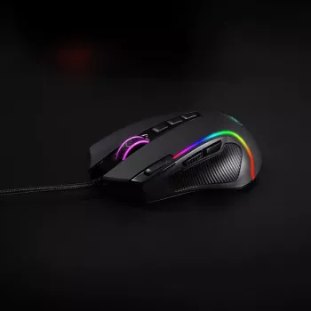 REDRAGON PREDATOR 4000DPI RGB Ergo spēļu pele - Melna