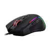 REDRAGON PREDATOR 4000DPI RGB Ergo spēļu pele - Melna
