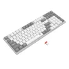 Redragon RD-BK-7111 60% Tri-Mode Low-Profile mehāniskā tastatūra, RGB fona apgaismojums, Hot-Swappable, Melna/Balta