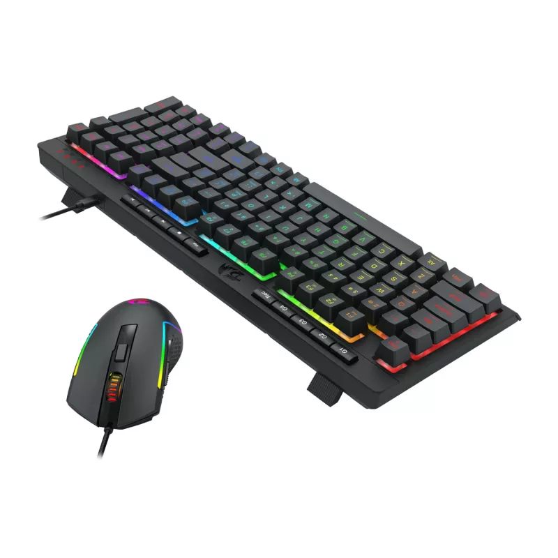 Redragon RD-S149 4-in-1 Gaming komplekts: RGB tastatūra, optiskā pele, austiņas un pelējuma paliktnis