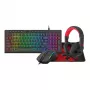 Redragon RD-S149 4-in-1 Gaming komplekts: RGB tastatūra, optiskā pele, austiņas un pelējuma paliktnis