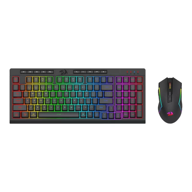 Redragon RYLO PRO S142 trīs režīmu RGB spēļu tastatūras un peles komplekts