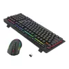 Redragon RYLO PRO S142 trīs režīmu RGB spēļu tastatūras un peles komplekts