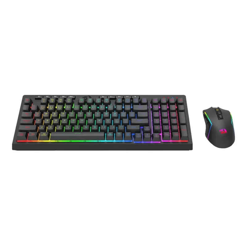 Redragon RYLO PRO S142 trīs režīmu RGB spēļu tastatūras un peles komplekts