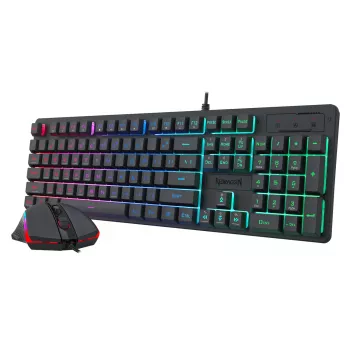Redragon S107 RGB Gaming Essentials vadu spēļu tastatūras un peles komplekts
