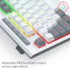 Redragon S151 vadu RGB spēļu tastatūras un peles komplekts - balts un pelēks