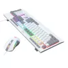 Redragon S151 vadu RGB spēļu tastatūras un peles komplekts - balts un pelēks