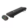 Redragon S162 RGB 3 režīmu bezvadu mehāniskā spēļu klaviatūra un pele - melna