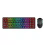 Redragon S162 RGB 3 režīmu bezvadu mehāniskā spēļu klaviatūra un pele - melna