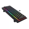 Redragon SHIVA K522 PRO RGB bezvadu spēļu tastatūra - trīs režīmu TKL mehāniskā, karsti maināmi sarkanie slēdži, melna