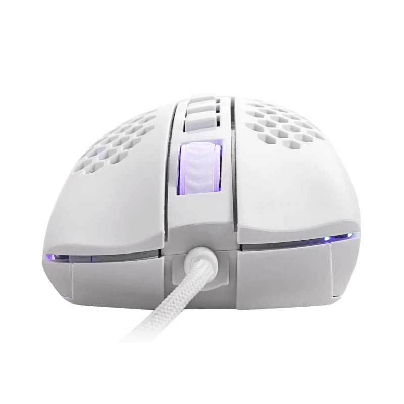 REDRAGON STORM WIRED RGB spēļu pele - viegls šūnveida dizains, 12400 DPI, 7 programmējamas pogas, Omron slēdži, PTFE kājiņas