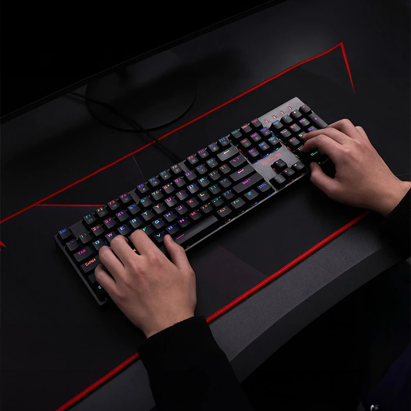 Redragon SURARA K582RGB mehāniskā RGB spēļu tastatūra - melna