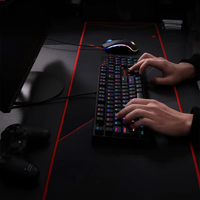 Redragon SURARA K582RGB mehāniskā RGB spēļu tastatūra - melna