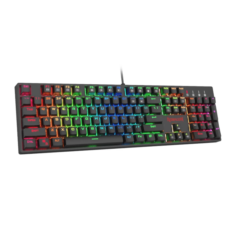 Redragon SURARA K582RGB mehāniskā RGB spēļu tastatūra - melna