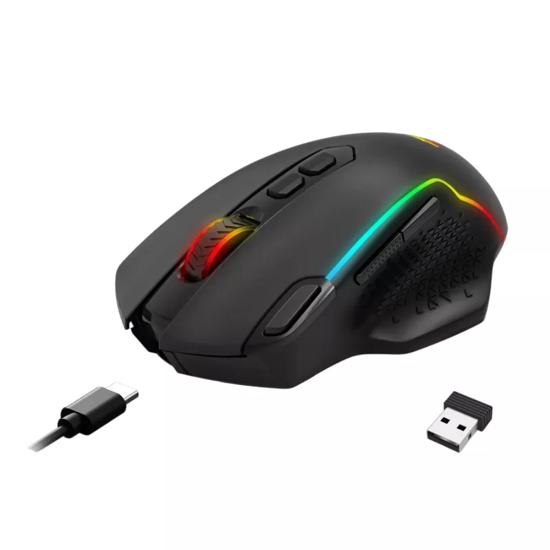Redragon TAIPAN MAX 12000DPI bezvadu spēļu pele - melna
