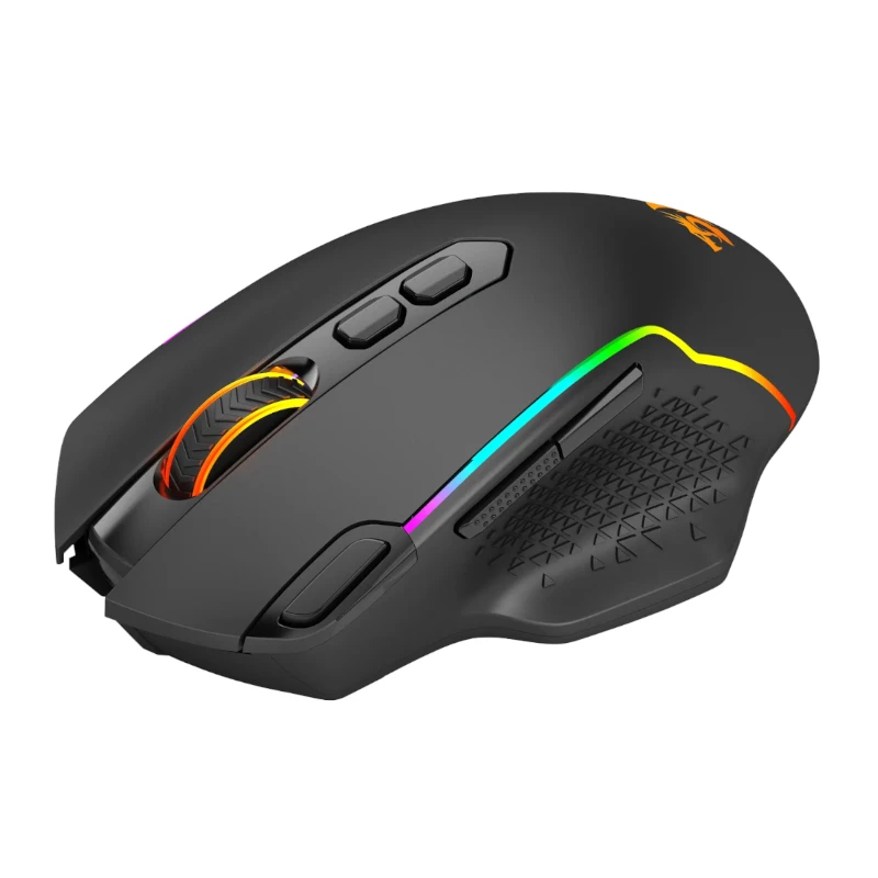 REDRAGON Taipan Pro 10000DPI RGB bezvadu spēļu pele - Melna