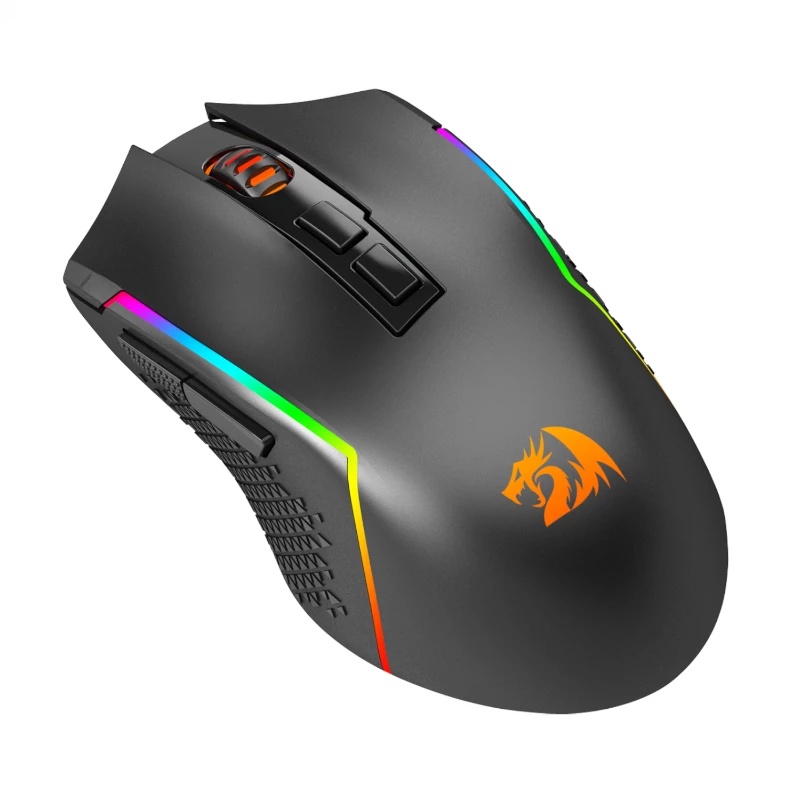 REDRAGON Trident Pro 8000DPI RGB spēļu pele - melna