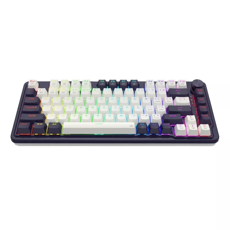 Redragon UCAL K673 PRO 65% Tri-Mode bezvadu mehāniskā spēļu tastatūra - melna (Hot-Swappable, Gasket Mount, RGB)