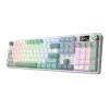 Redragon WYVERN K761 Pro pilna izmēra RGB bezvadu mehāniskā spēļu klaviatūra - balta/zaļa