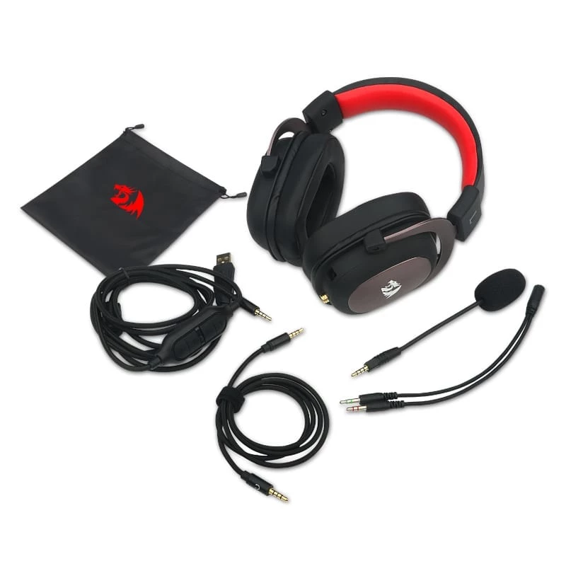 REDRAGON ZEUS 2 USB spēļu austiņas - melnas