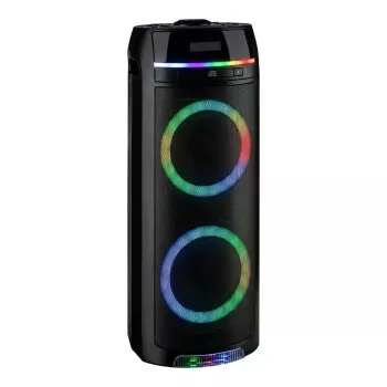 REFLEXION PS10BTCD/N ballīšu skaļrunis, 480W maksimālā jauda, Bluetooth, CD, FM radio, USB, AUX, mikrofons, melns