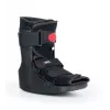 REH O-1183/XL Short Air Walker zābaks – Pneimatiskais potītes un pēdas imobilizators, šūpojošā zole, Melns/Pelēks, XL izmērs