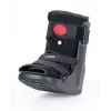 REH O-1183/XL Short Air Walker zābaks – Pneimatiskais potītes un pēdas imobilizators, šūpojošā zole, Melns/Pelēks, XL izmērs