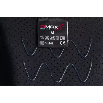 REH Stabilmax O-1241/XXL Atvērts īss ceļa stiprinājums ar elastīgiem stabilizatoriem, perforēts neoprēns, melns, izmērs XXL