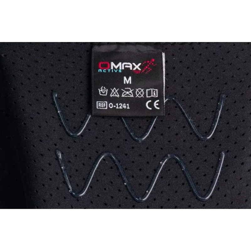 REH Stabilmax O-1241/XXL Atvērts īss ceļa stiprinājums ar elastīgiem stabilizatoriem, perforēts neoprēns, melns, izmērs XXL