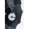 REH Stabilmax O-1243/4XL atvērta gara ceļa brekete ar regulējamām siksnām, melna, 4XL