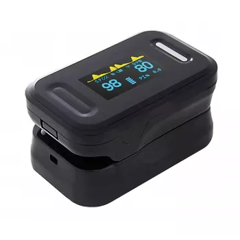 REH YK-81C Pirksta pulsa oksimetrs ar OLED displeju, SpO2 un pulsa frekvences monitors