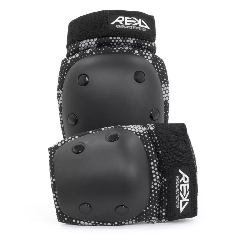 REKD Youth Heavy Duty Double Pad Set Black/Grey L