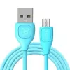 REMAX Lesu Cable Micro RC-050m Blue - USB 2.0 uzlādes un datu sinhronizācijas kabelis, 0,5 m