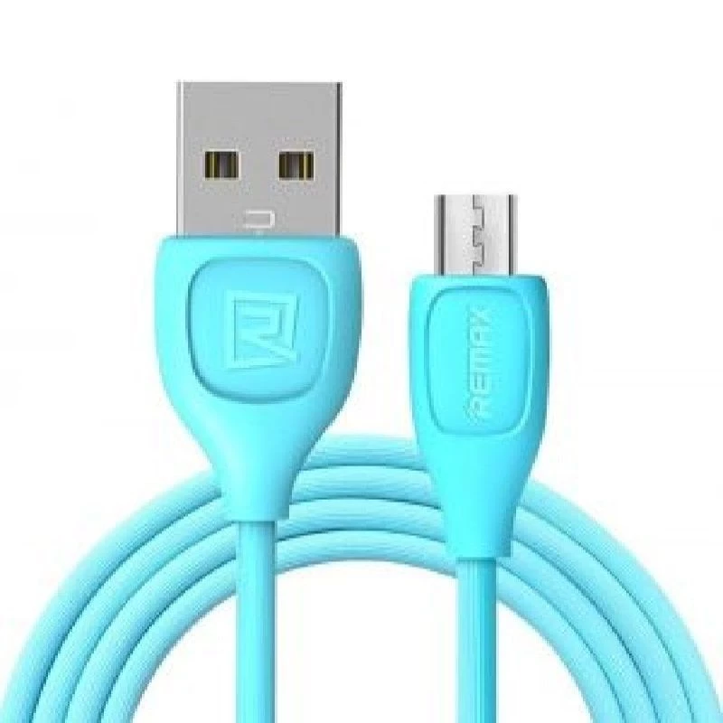 REMAX Lesu Cable Micro RC-050m Blue - USB 2.0 uzlādes un datu sinhronizācijas kabelis, 0,5 m