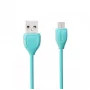 REMAX Lesu Cable Micro RC-050m Blue - USB 2.0 uzlādes un datu sinhronizācijas kabelis, 0,5 m