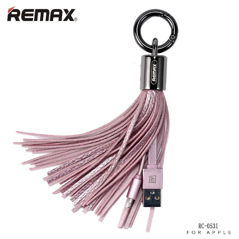 REMAX Tassels Ring Data Cable for Lightning Pink 1m