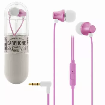 REMAX Universal WI80 Pink In-Ear Headphones with Microphone
